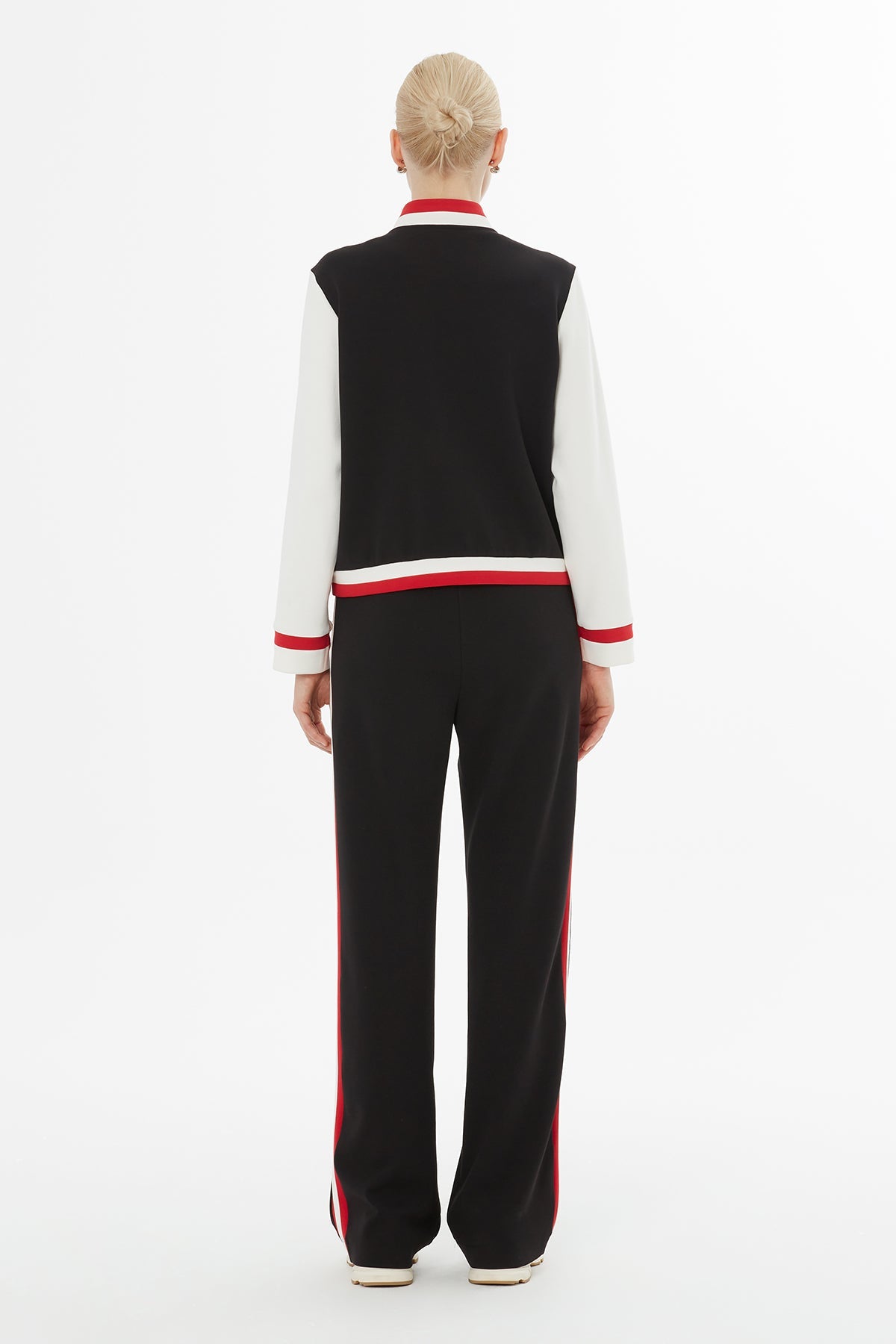 Black Tracksuit with Side Seam Trim