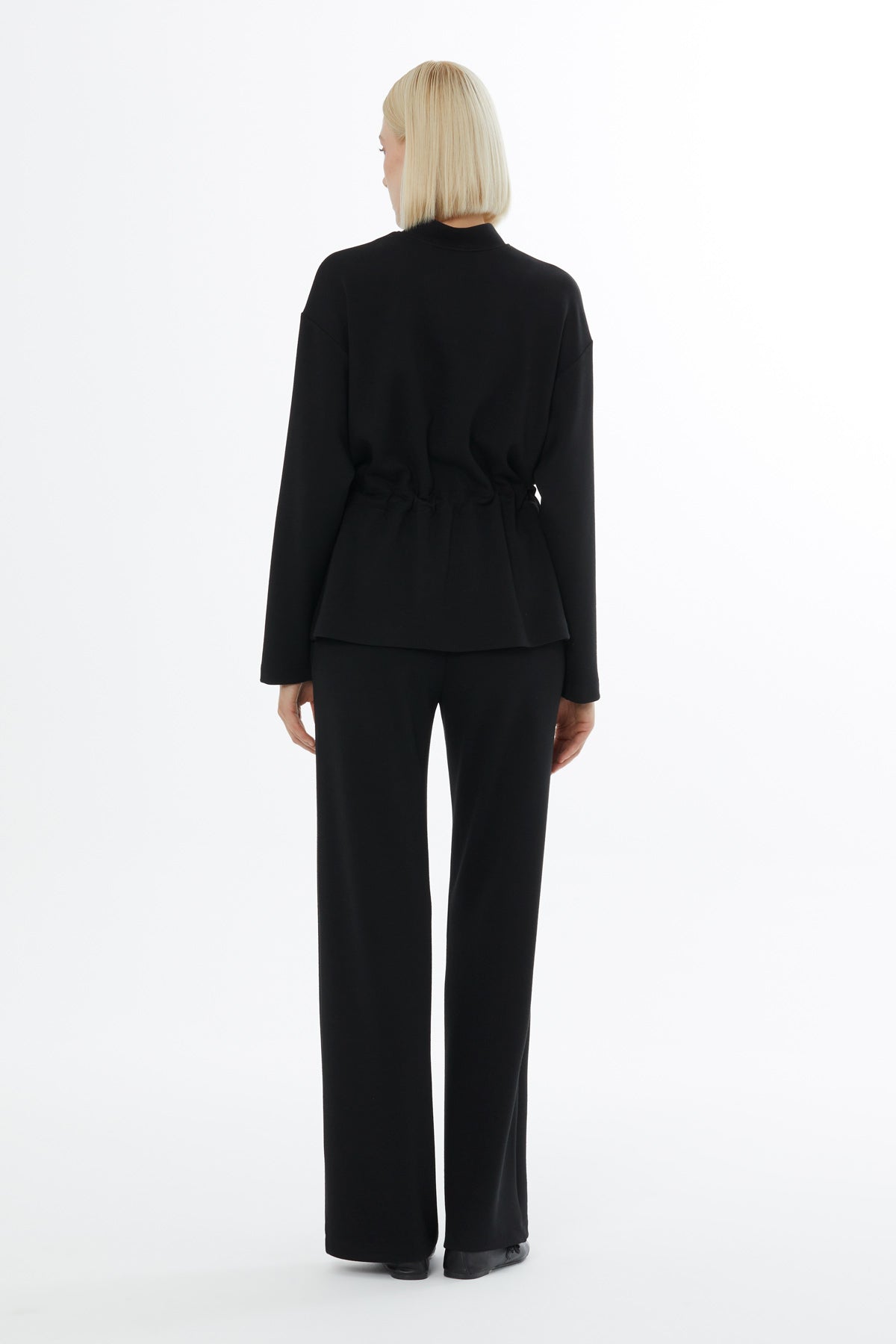 Black Drawstring Tracksuit