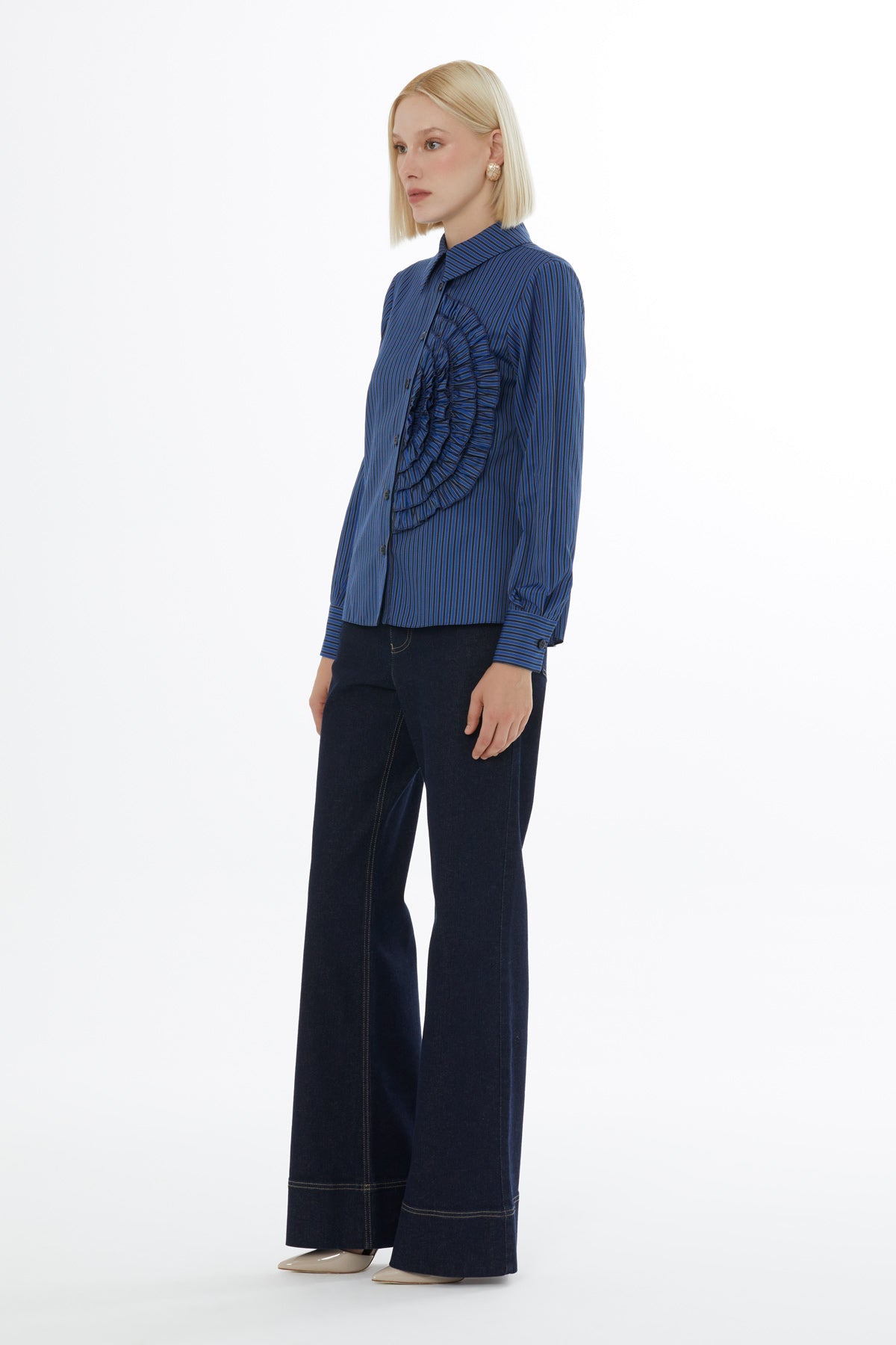 Blue Button-Down Collar Shirt