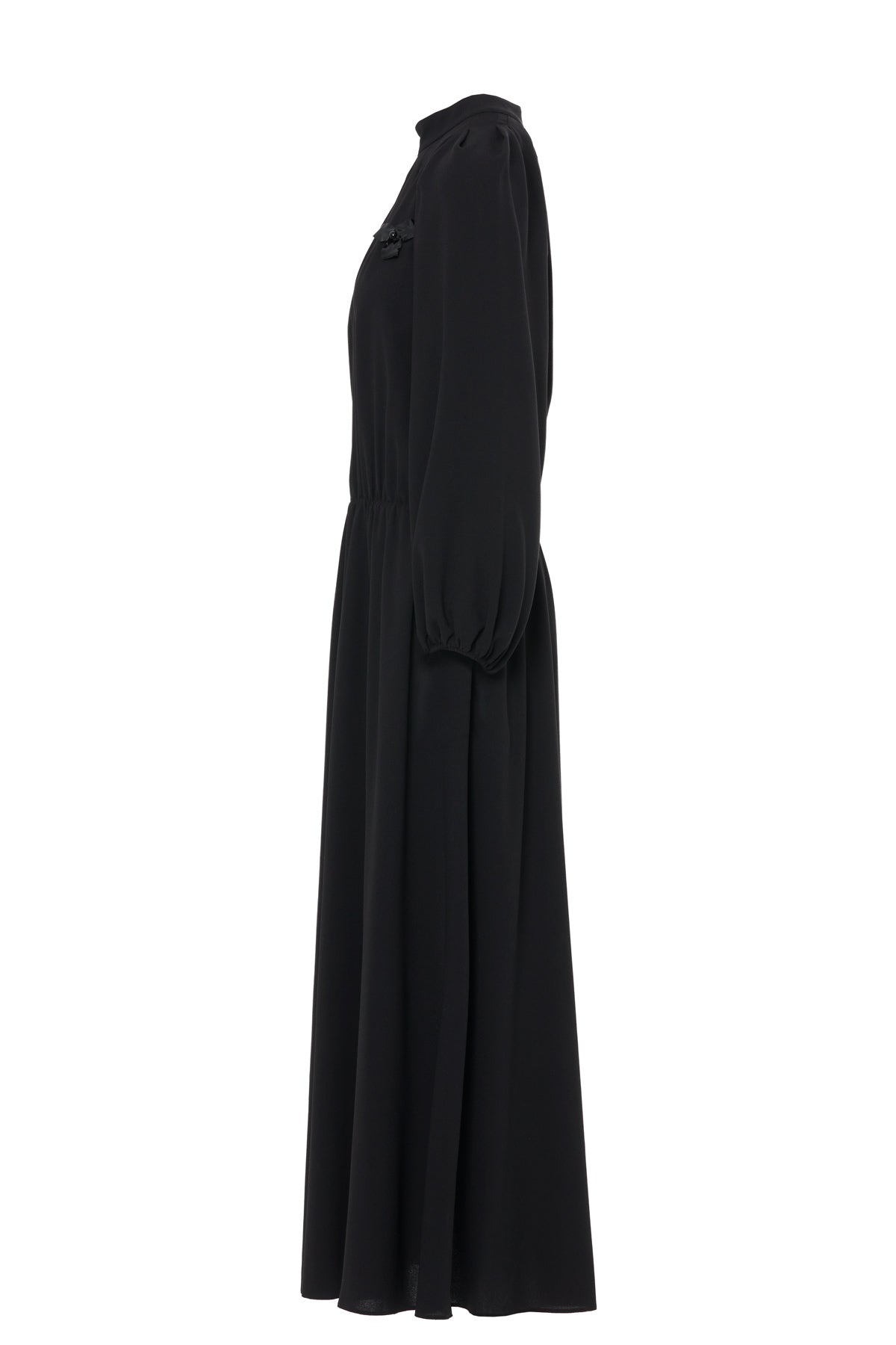 Red Long Dress with Elasticated Waist