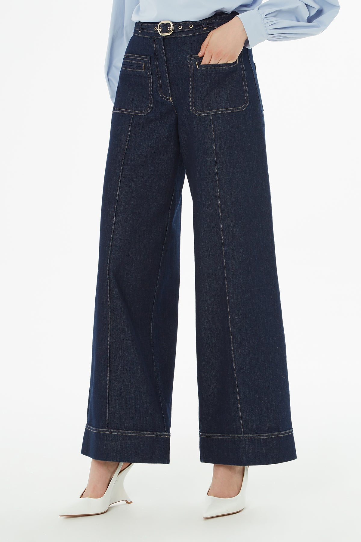 Jean Belted Trousers