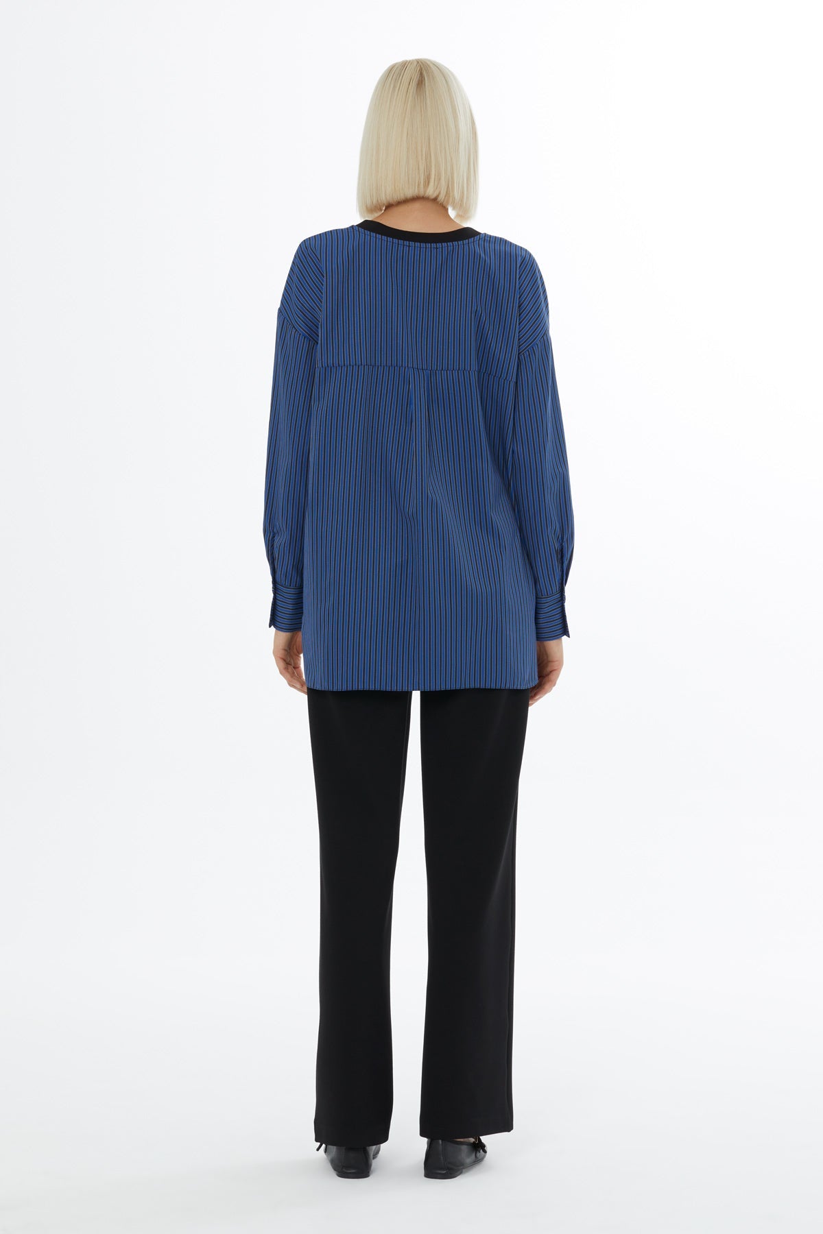Black Tracksuit Set with Brooch Detail