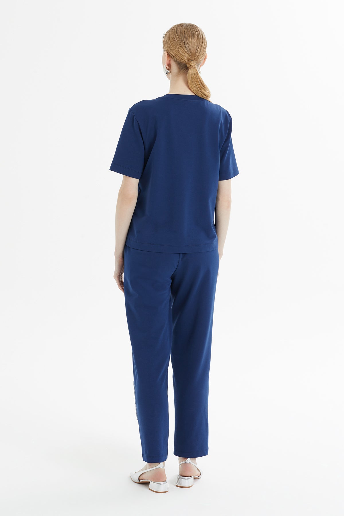 Navy Sequin-Detail Tracksuit