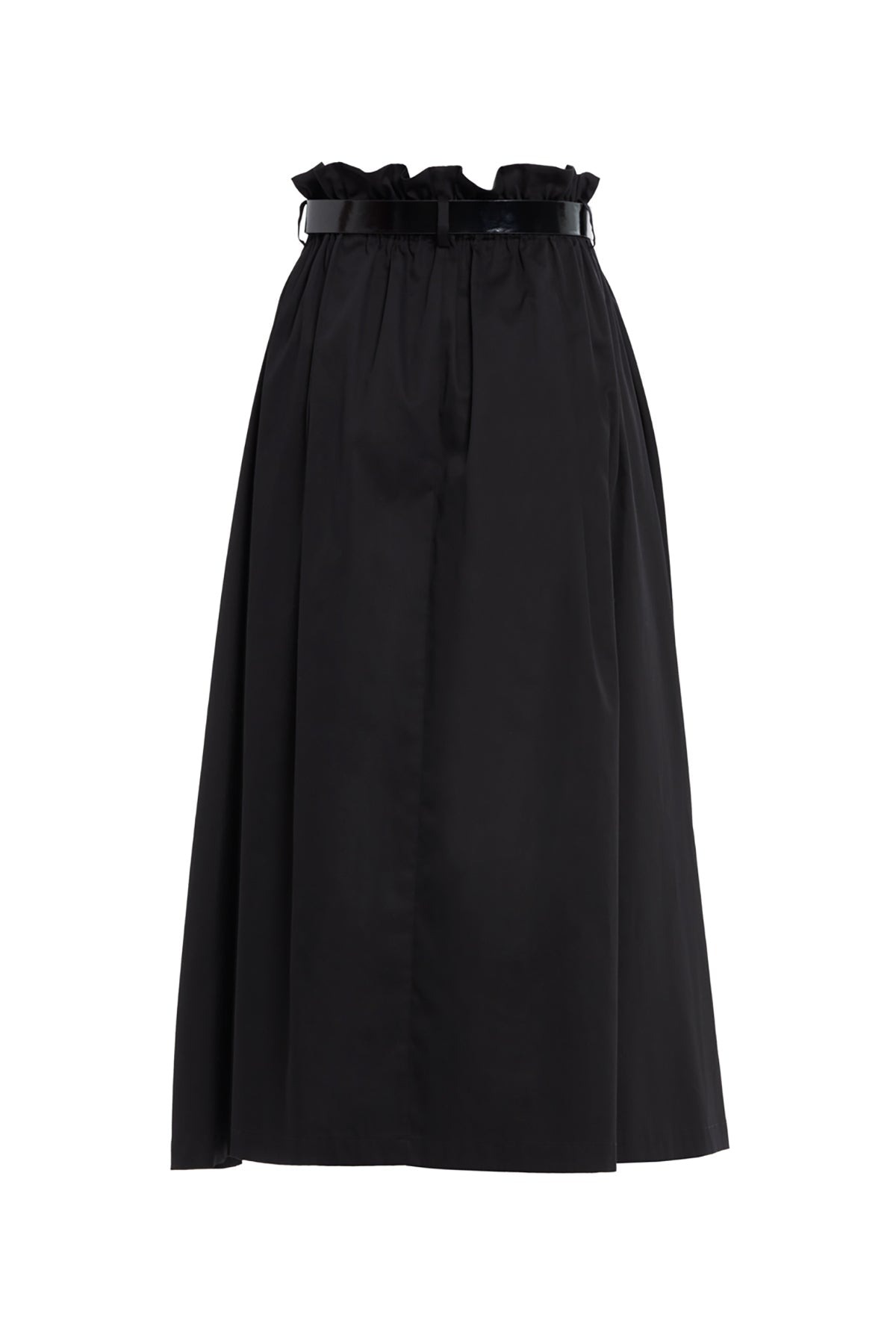 Waist Belt  Elastic A-Line Ankle Length  Skirt