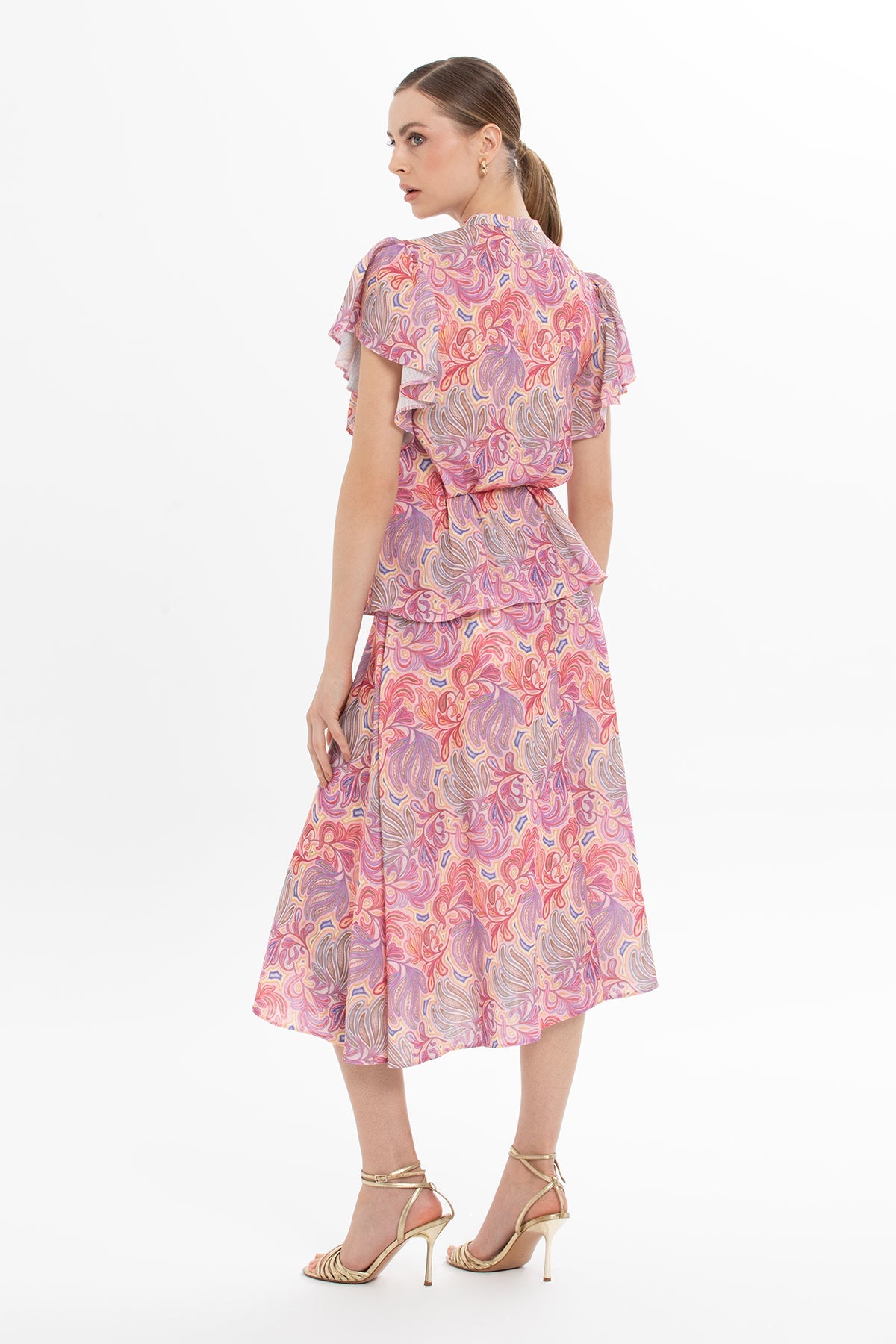 Set with Patterned Skirt