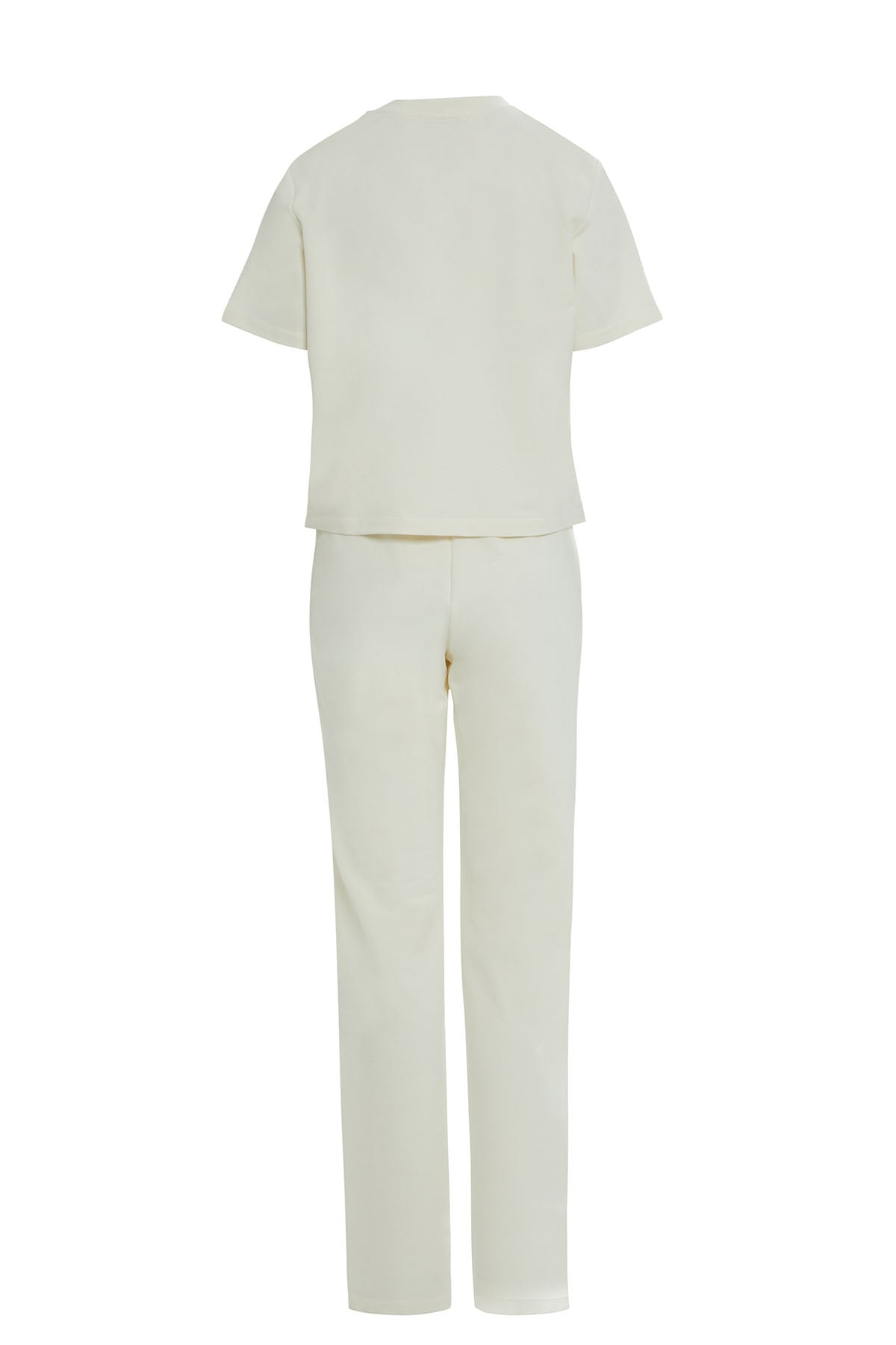 Ecru Lace-Detail Tracksuit