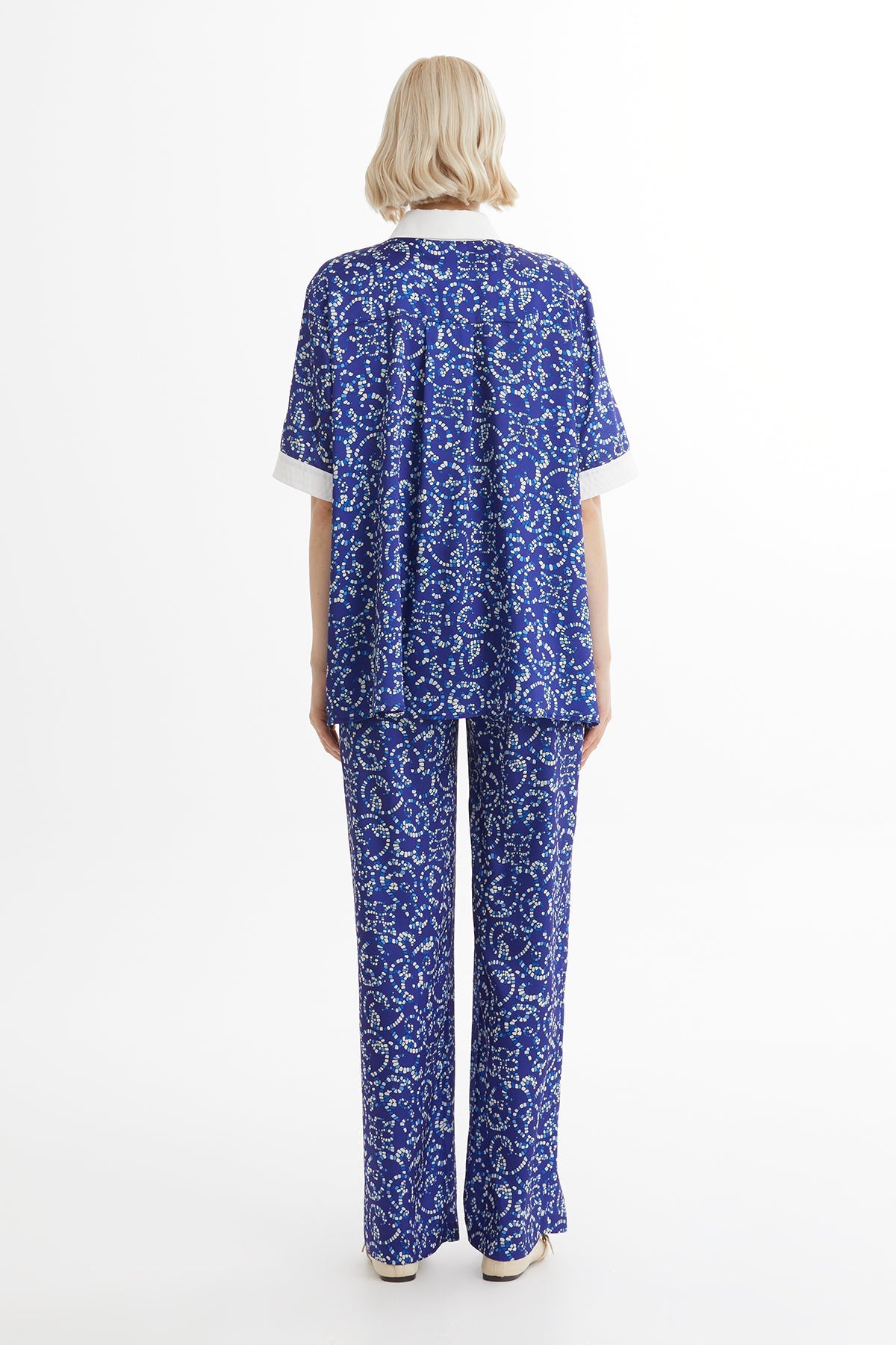 Patterned Elastic Waist Set